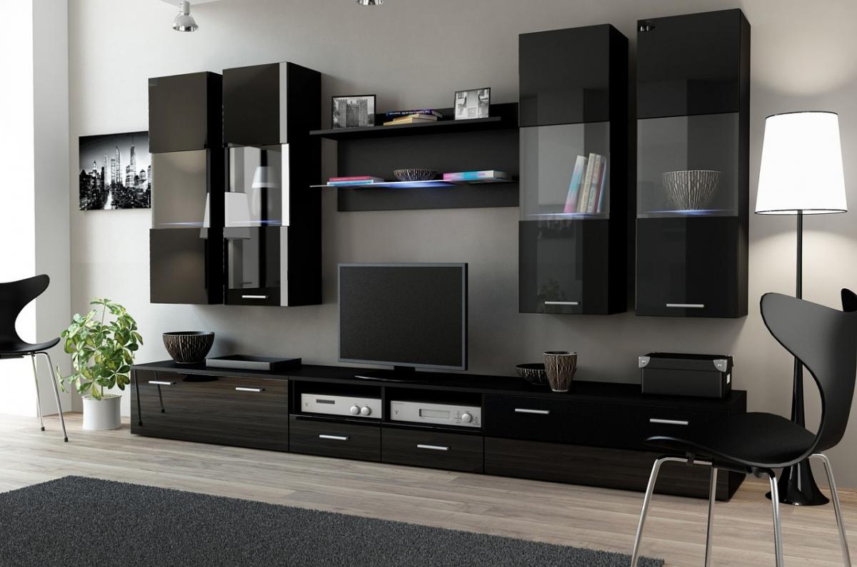 мебель в гостиную черного цвета