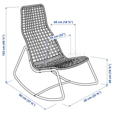 Крісло качалка GUBBÖN 004.690.35 IKEA (ИКЕА ГУББЁН), фото 5