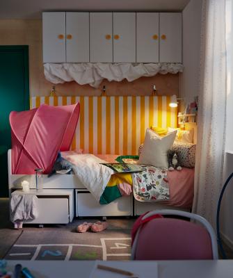Каркас кровати с тремя ящиками SLAKT 893.860.70 IKEA (ИКЕА СЛЕКТ), фото 2