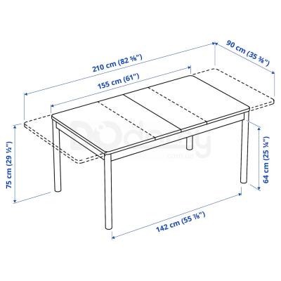 Раскладной стол RONNINGE 504.160.30 IKEA (ИКЕА RÖNNINGE), фото 9