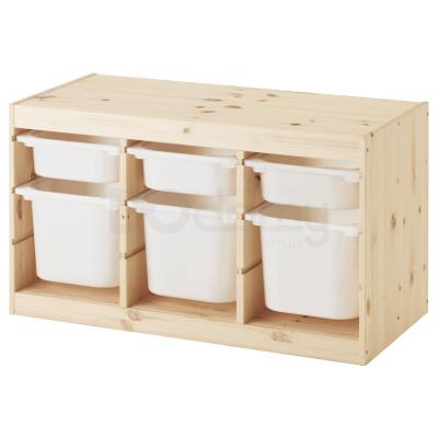 Стеллаж с контейнерами TROFAST 191.026.59 IKEA (ИКЕА ТРУФАСТ), фото 1