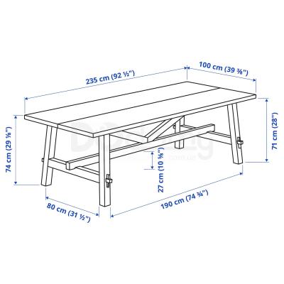Стол SKOGSTA 704.192.64 IKEA (ИКЕА СКОГСТА), фото 5