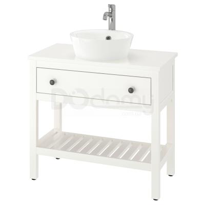 Тумба з раковиною HEMNES/KATTEVIK 993.053.99 IKEA (ИКЕА ХЕМНЭС / КАТТЕВИК), фото 1