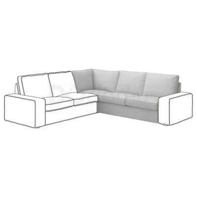 Чехол для угловой секции KIVIK 002.928.19 IKEA (ИКЕА КИВИК), фото 1