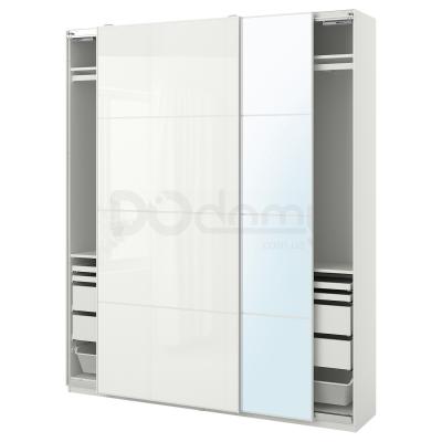 Шафа з дзеркальними дверима PAX/FÄRVIK/AULI 993.305.15 IKEA (ИКЕА ПАКС / ФЭРВИК/АУЛИ), фото 1