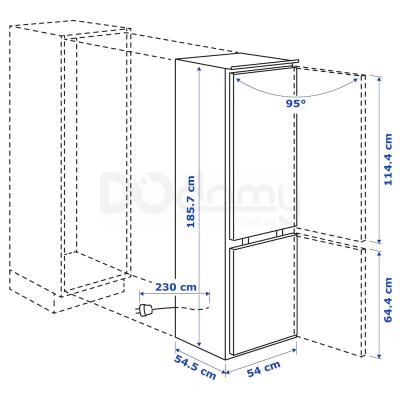Холодильник TINAD 604.999.54 IKEA (ИКЕА ТИНАД), фото 7