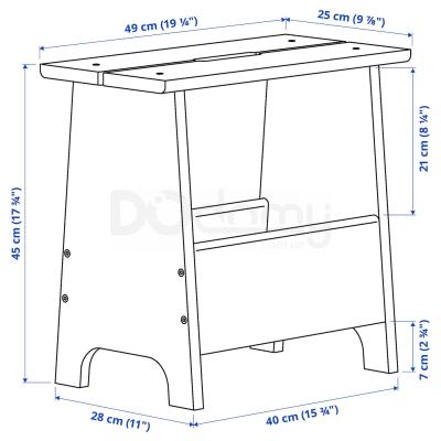 Табурет PERJOHAN 804.853.38 IKEA (ИКЕА ПЕРЬОХАН), фото 9