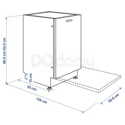 Вбудована посудомийна машина PROFFSIG 404.754.21 IKEA (ИКЕА ПРОФФСИГ), фото 10
