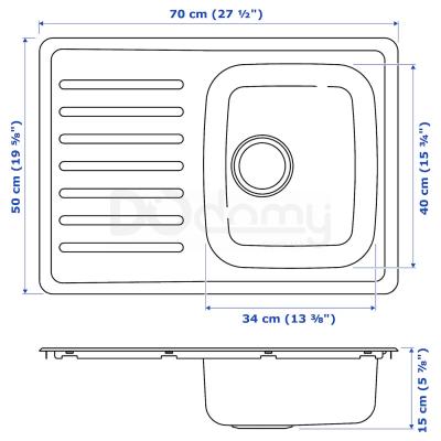 мийка FYNDIG 091.581.85 IKEA (ИКЕА ФЮНДИГ), фото 8
