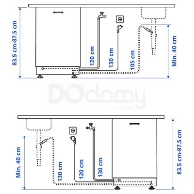 Вбудована посудомийна машина LAGAN 104.756.20 IKEA (ИКЕА ЛАГАН), фото 9