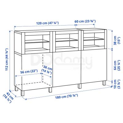 Тумба BESTÅ 092.080.29 IKEA (ИКЕА БЕСТО), фото 8