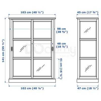 Витрина MALSJO 603.034.81 IKEA (ИКЕА МАЛЬШЁ), фото 10