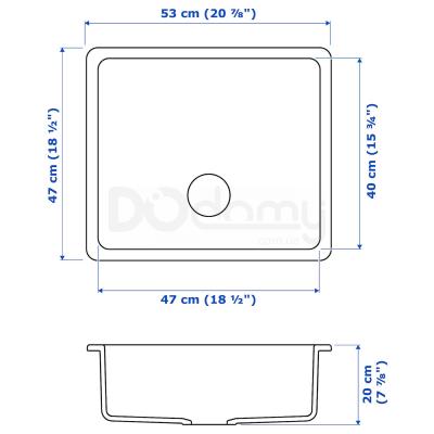 Раковина HAVSEN 392.537.13 IKEA (ИКЕА ХАВСЕН), фото 5