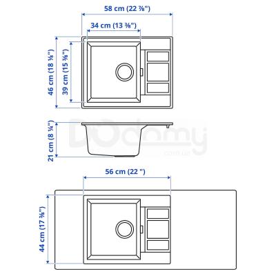 Раковина PULINGEN 694.186.23 IKEA (ИКЕА ПУЛИНГЕН), фото 4