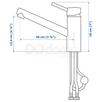 Кухонний змішувач YTTRAN 403.059.47 IKEA (ИКЕА ЮТТРАН), фото 4