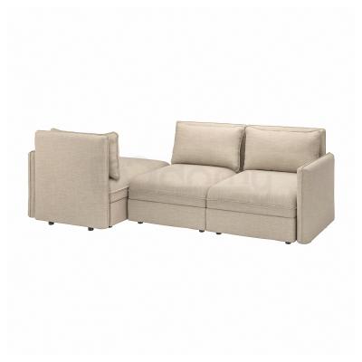 3-х місний модульний диван-ліжко з ящиком для зберігання VALLENTUNA 193.967.13 IKEA (ИКЕА ВАЛЛЕНТУНА, фото 1