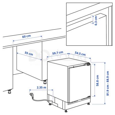 Морозильна камера  HUTTRA 104.999.18 IKEA (ИКЕА HUTTRA), фото 4