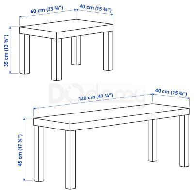 Комплект столиків LACK 603.492.62 IKEA (ИКЕА ЛАКК), фото 5