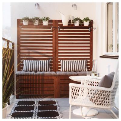 Садовая скамья с панелью и полкой APPLARO 199.174.02 IKEA (ИКЕА ЭПЛАРО), фото 6