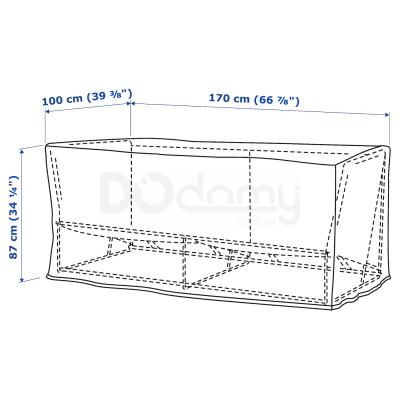 Чохол для меблів TOSTERÖ 104.279.26 IKEA (ИКЕА ТОСТЕРО), фото 5