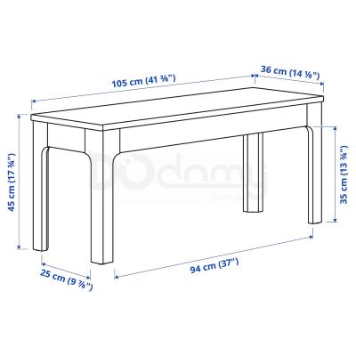 Скамья EKEDALEN 403.407.62 IKEA (ИКЕА ЭКЕДАЛЕН), фото 7