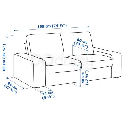 Диван нерозкладний KIVIK 490.114.17 IKEA (ИКЕА КИВИК), фото 8