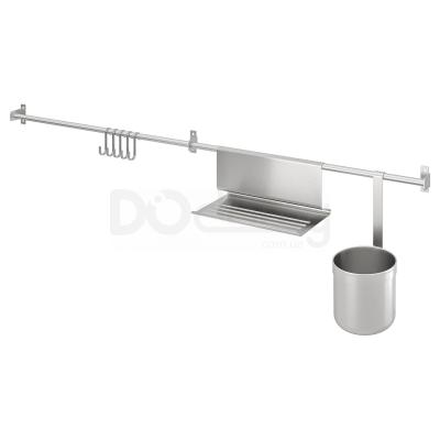 Рейлинг с комплектом аксессуаров KUNGSFORS 393.082.54 IKEA (ИКЕА КУНГСФОРС), фото 1