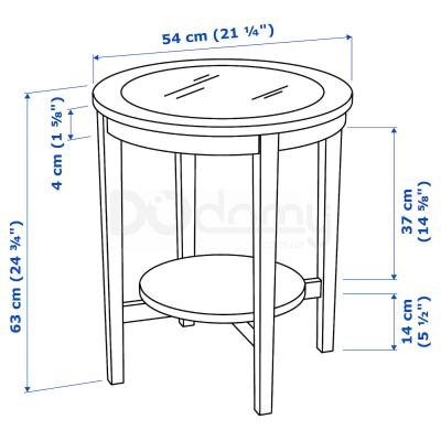 столик MALMSTA 802.611.83 IKEA (ИКЕА МАЛМСТА), фото 4