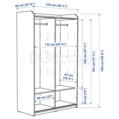 Шкаф HAUGA 604.569.16 IKEA (ИКЕА HAUGA), фото 7