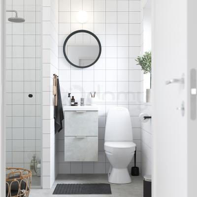 Тумба под раковину с 2 выдвижными ящиками ENHET / TVALLEN 093.364.80 IKEA (ИКЕА ENHET / TVÄLLEN), фото 2