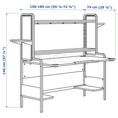 Робоче місце FREDDE 502.190.44 IKEA (ИКЕА ФРЕДДЕ), фото 8