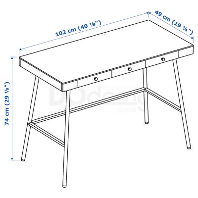 Письмовий стіл LILLÅSEN 902.782.77 IKEA (ИКЕА ЛИЛЛОСЕН), фото 7