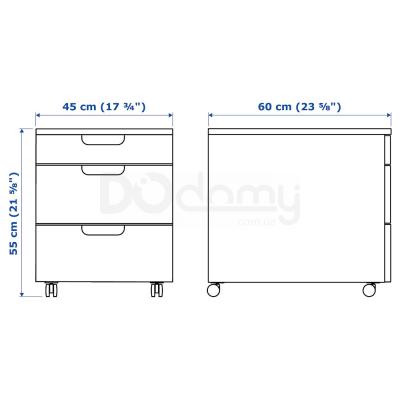 Тумба мобильная GALANT 603.651.53 IKEA (ИКЕА ГАЛАНТ), фото 6
