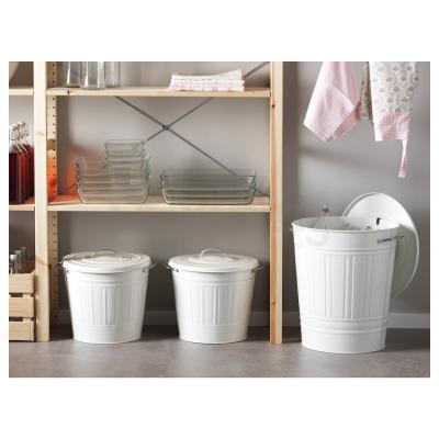 Металевий кошик з кришкою KNODD 600.456.56 IKEA (ИКЕА KNODD), фото 3