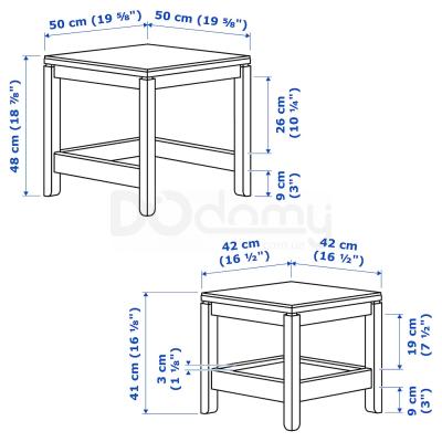 Комплект столиків HAVSTA 604.042.01 IKEA (ИКЕА ХАВСТА), фото 6