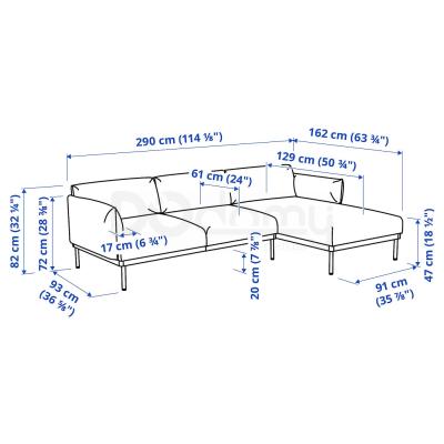 Диван APPLARYD 094.180.51 IKEA (ИКЕА ПРИЛОЖЕНИЕ), фото 10