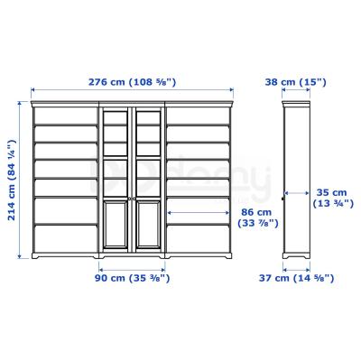 Комбинация шкафов LIATORP 990.464.43 IKEA (ИКЕА ЛИАТОРП), фото 2