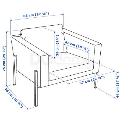 Крісло KOARP 192.217.37 IKEA (ИКЕА KOARP), фото 7