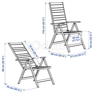 Стул с регулируемой спинкой SJALLAND 304.053.39 IKEA (ИКЕА SJÄLLAND), фото 6