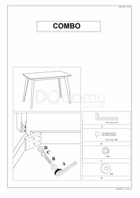 Стол Signal COMBO DĄB BIELONY/Белый, фото 2