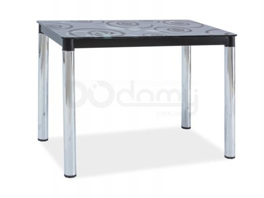 Стол Signal DAMAR II Черный/Хром 100x60, фото 1