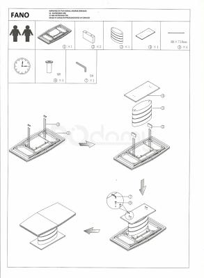 Стол Signal FANO Белый 160(220)X90, фото 2