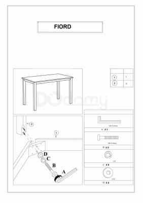 Стол Signal FIORD Белый 110X70, фото 2