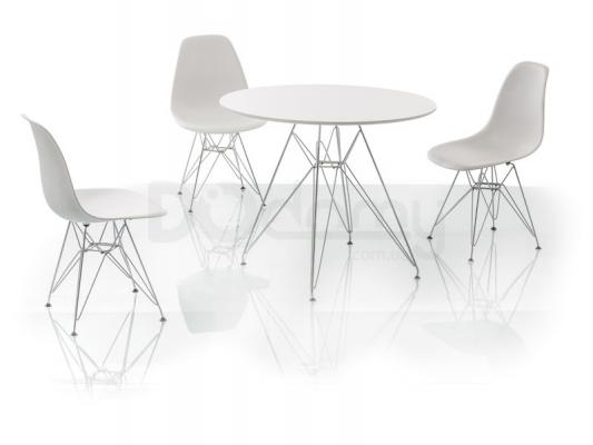 Стол Signal NITRO Білий/Хром 90X90, фото 1