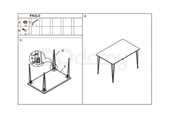 Стол Signal STÓŁ PAULO белый 120X76, фото 3
