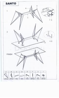 Стіл SIGNAL SANTO 160X80, фото 2