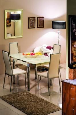 Стол Signal GD082 кремовый 80(131)x80, фото 1