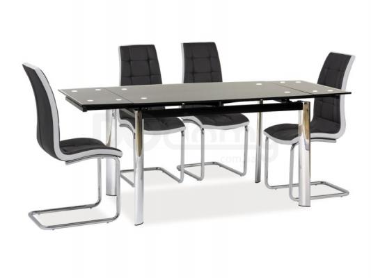 Стол Signal GD020 Черный 120(180)x80, фото 1