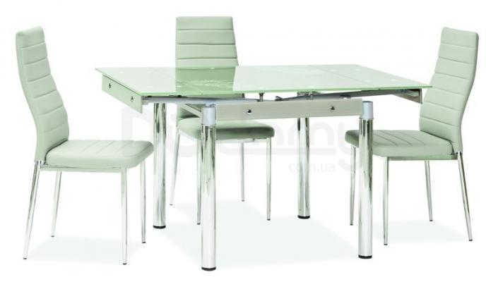 Стіл SIGNAL GD082 білий 80(131)x80, фото 1