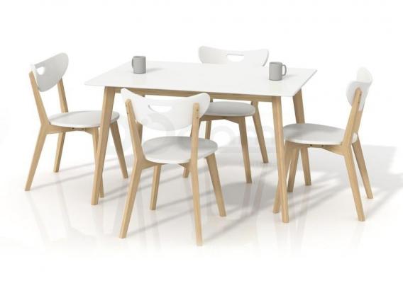 Стол HALMAR LORRITA белый, фото 1